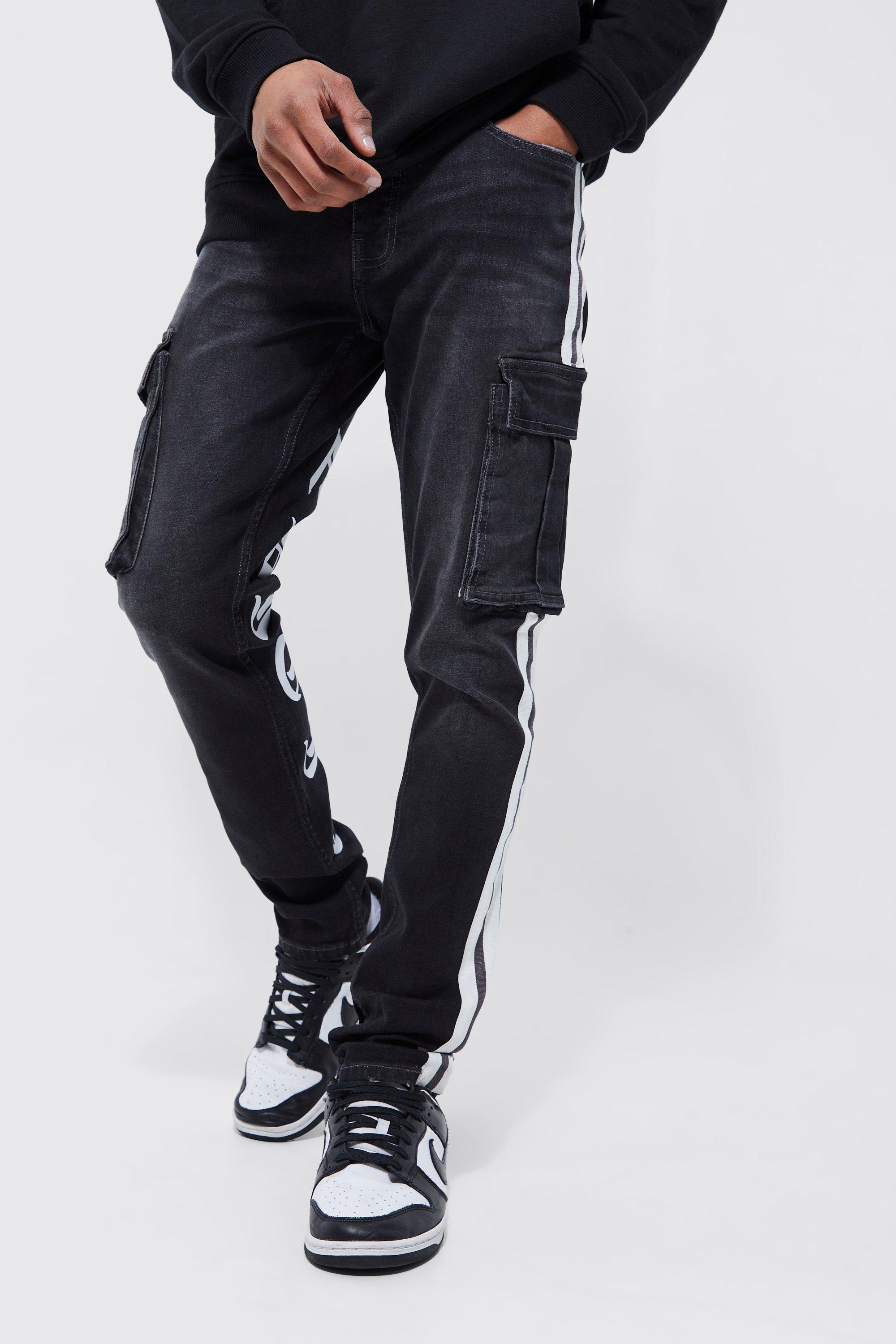 Cargo hot sale stretch jeans